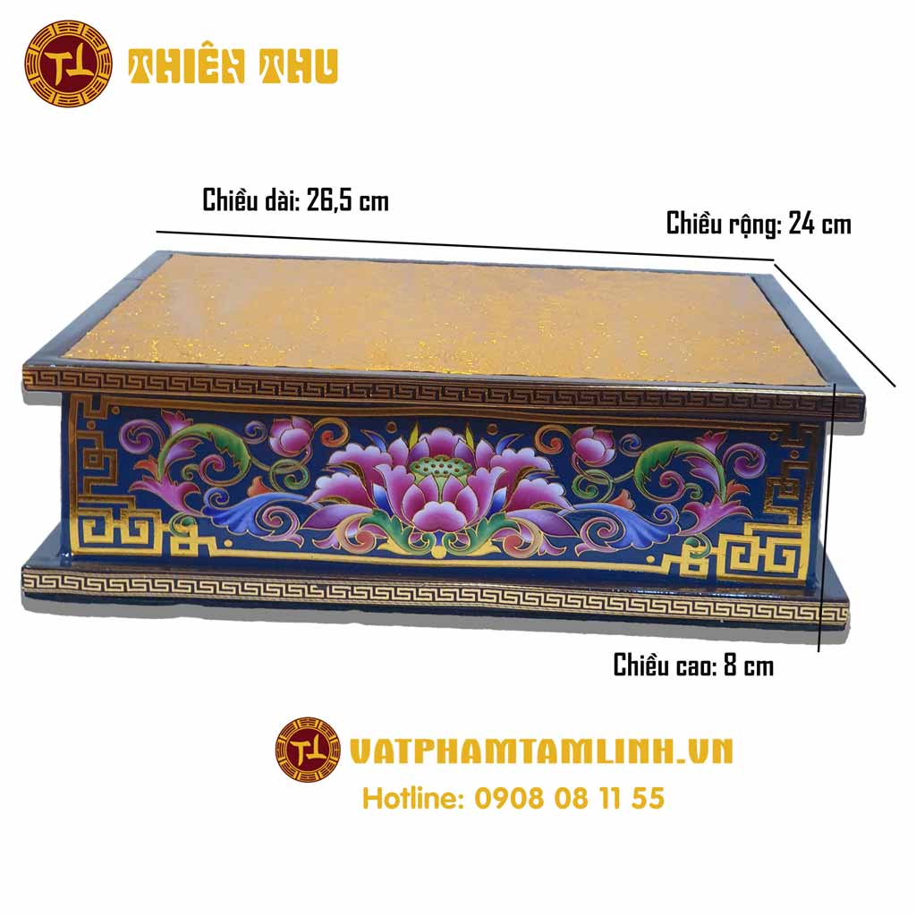 Đế Đôn Tượng 8cm Màu Xanh Đen